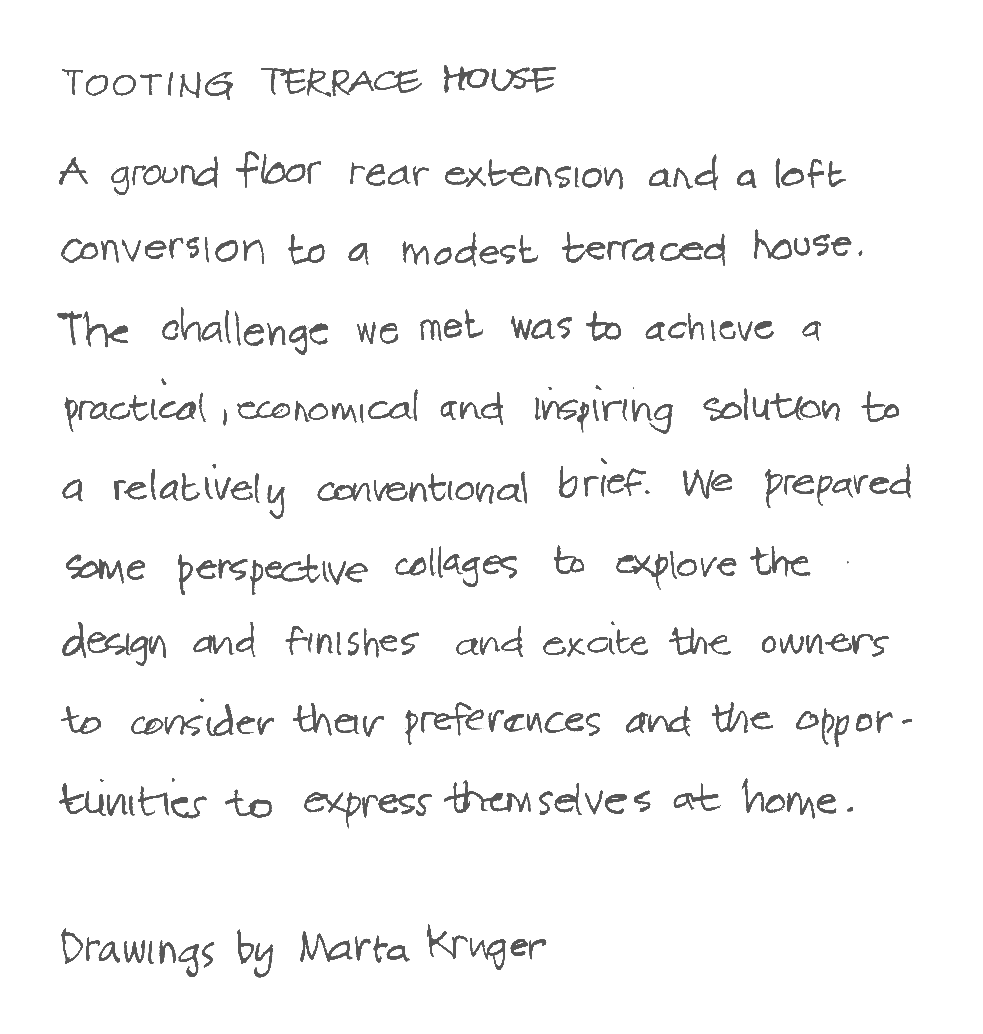 Text describing architectural project